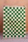 Fir green checkered Berber rug
