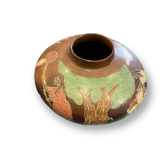 Peruvian vase in polychrome terracotta