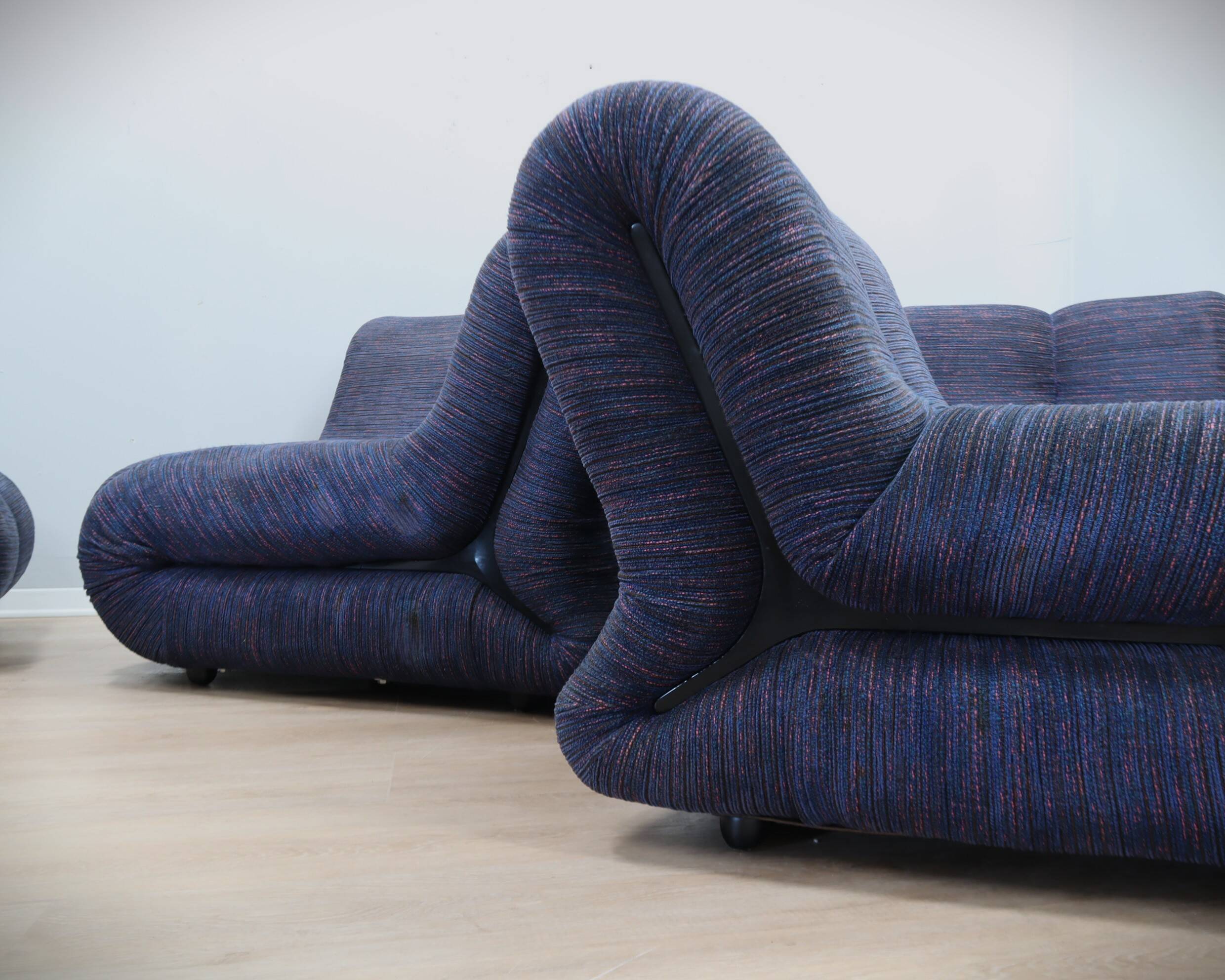Claudio Vagnoni "Pagru" modular sectional sofa for 1P, 1970s (5 Pieces)