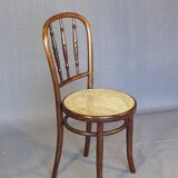 Set de 2 chaises Kohn bistrot cannées 1920 - bentwood -