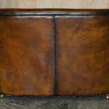 Art Deco canapés by Harry & Lou Epstein, hand-dyed leather.