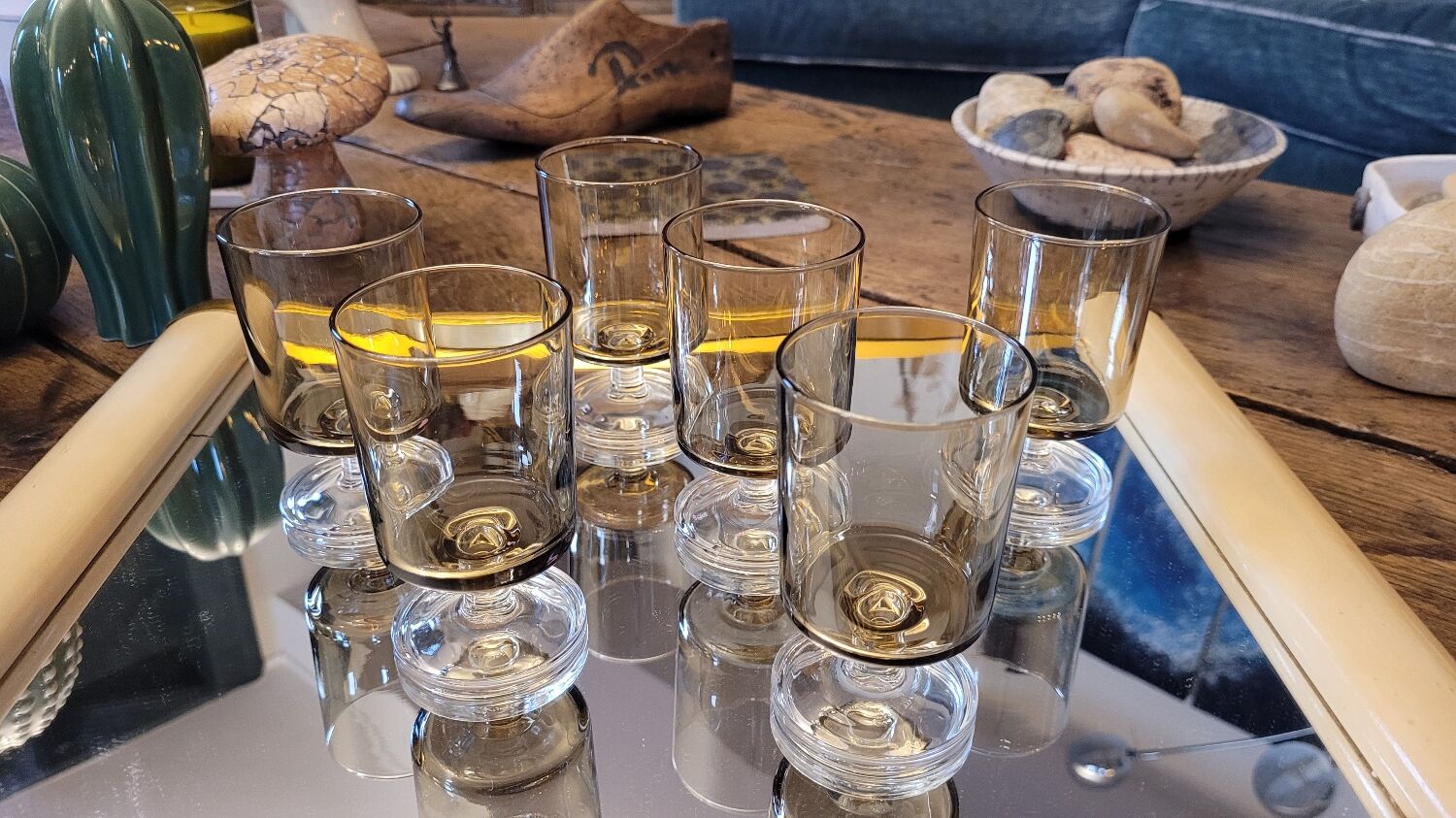 70's stemware
