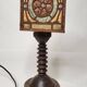 Art Nouveau wooden lamp