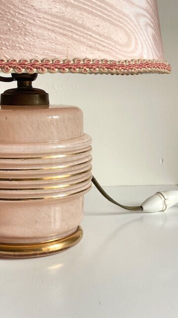 Clichy Glass Art Deco Lamp