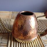 Copper and brass watering can