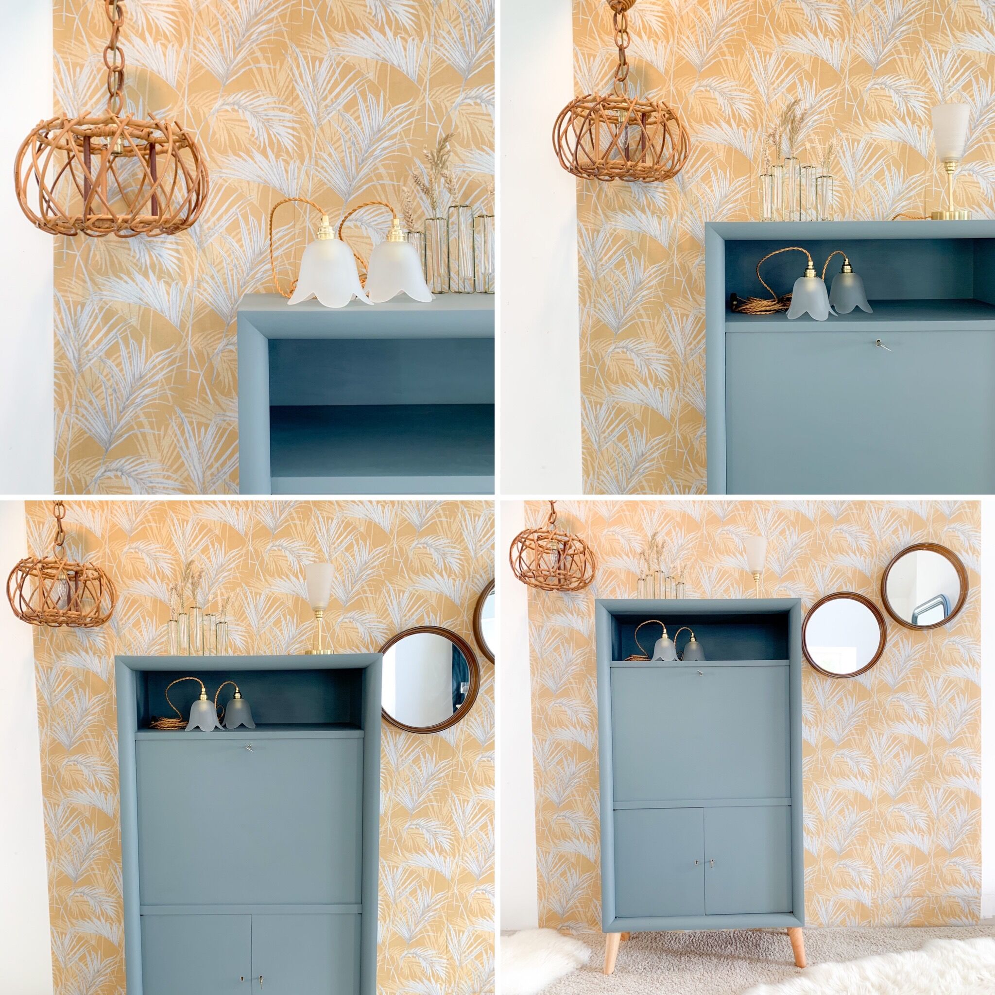 Suspension in rattan