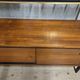Vintage mid-century modern hallway coat rack with mirror by Alfred Hendrick