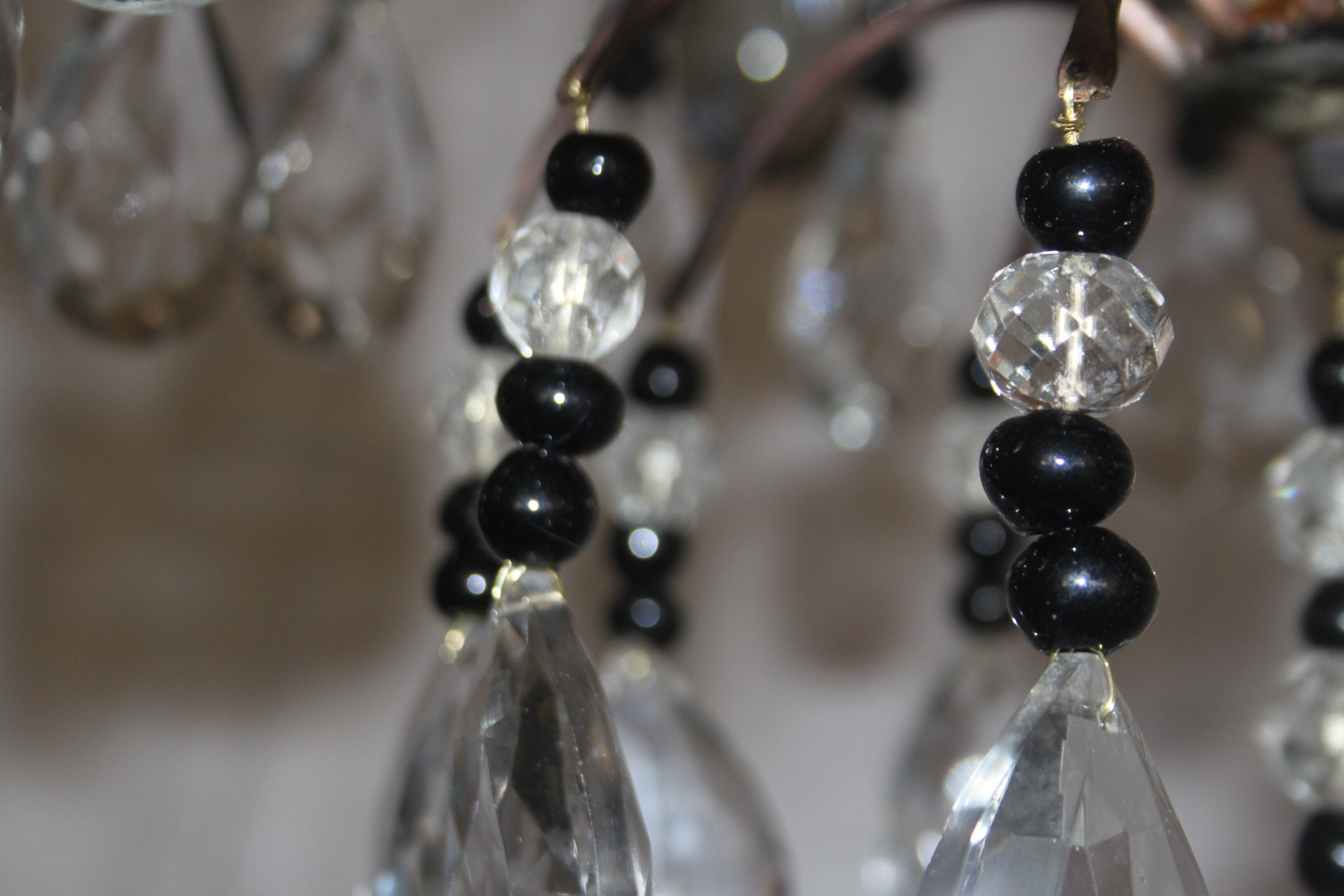 Chandelier with pendants 8 light arms