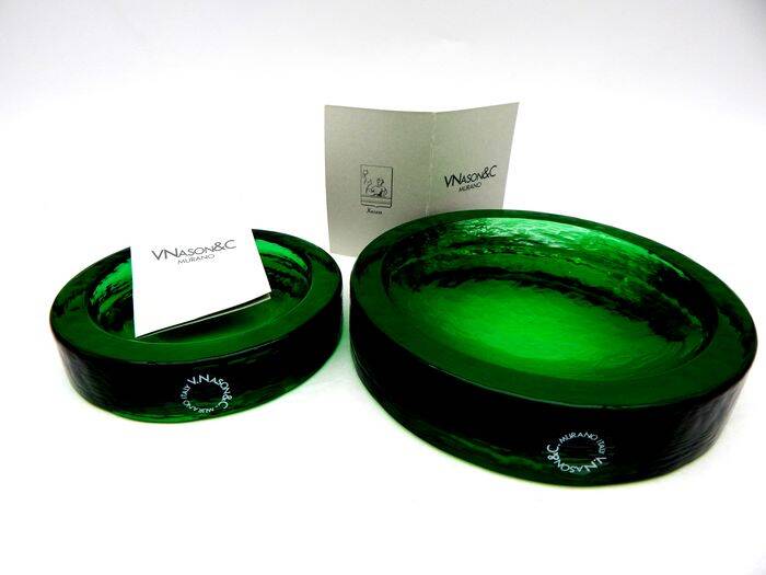 Pair of Ashtrays • Pocket Trays • Eklettika • Carlo Nason • V.Nason & C. • Murano • 2000