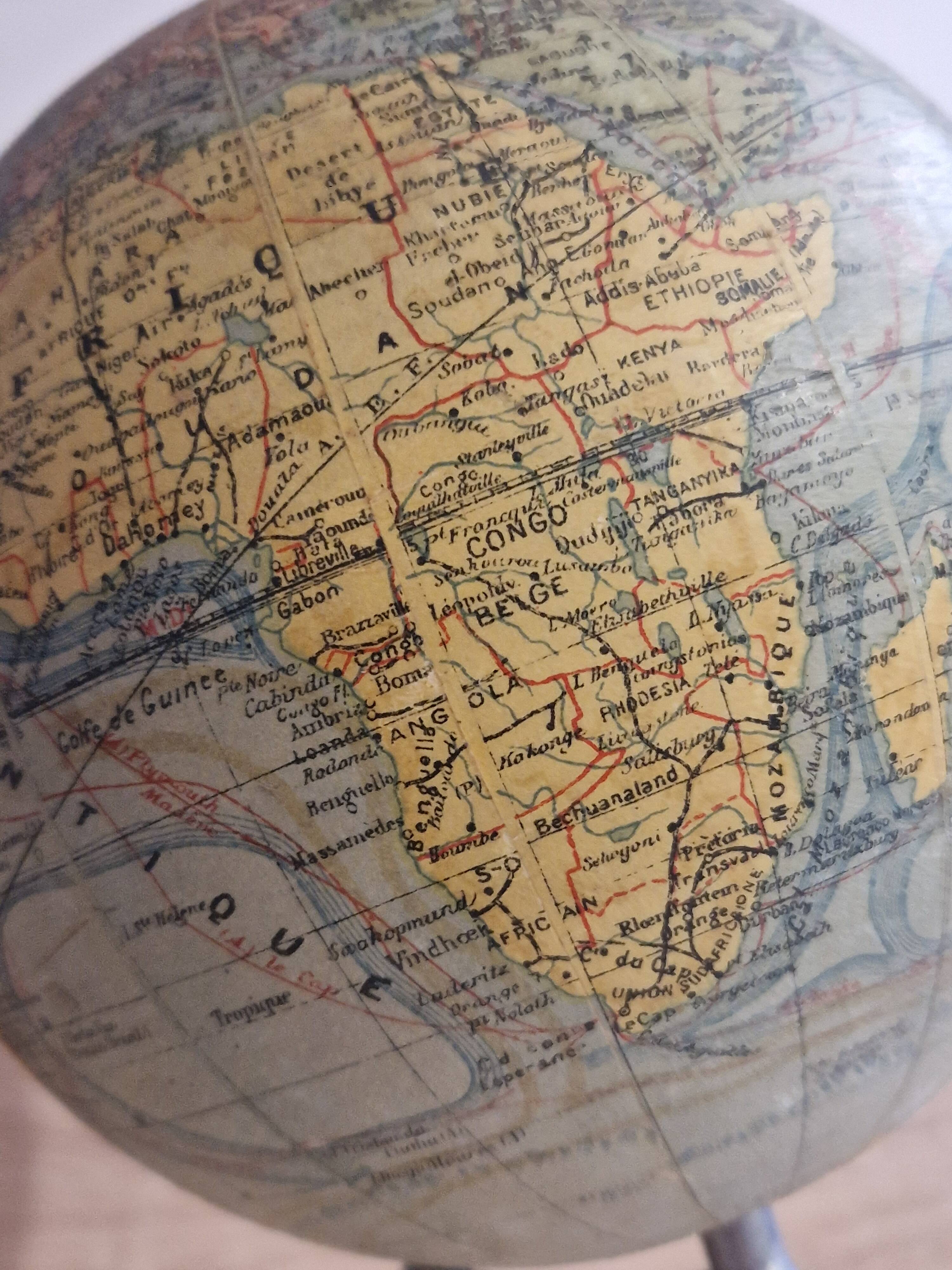 Forest terrestrial globe early 20th century