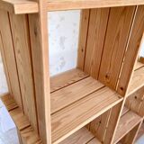 80s pine bookcase