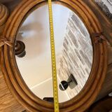 Vintage bamboo mirror
