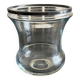 glass and metal vase from the 70s