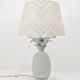 Lampe de table Hollywood Regency en forme d'ananas blanc style Tommaso Barbi, Italie, années 1970