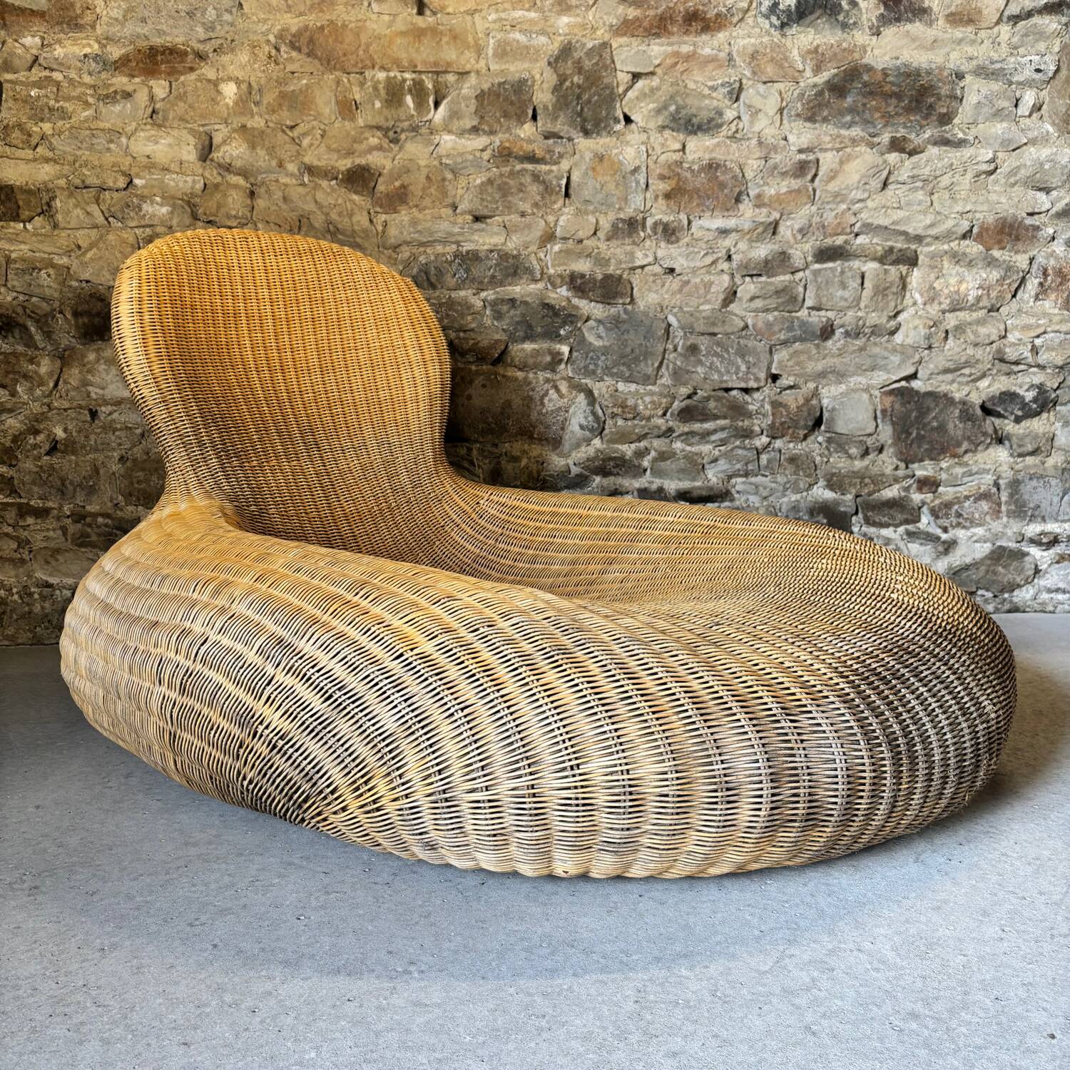 Storvik wicker and rattan lounge chair by Carl Ojerstam for IKEA