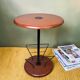 Wooden side table with magazine rack