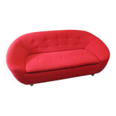 Three-seater sofa in Ploum Bepop style.