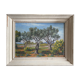 HSP Landscape painting with "Olive trees and broom" by Raymond Goubert + frame