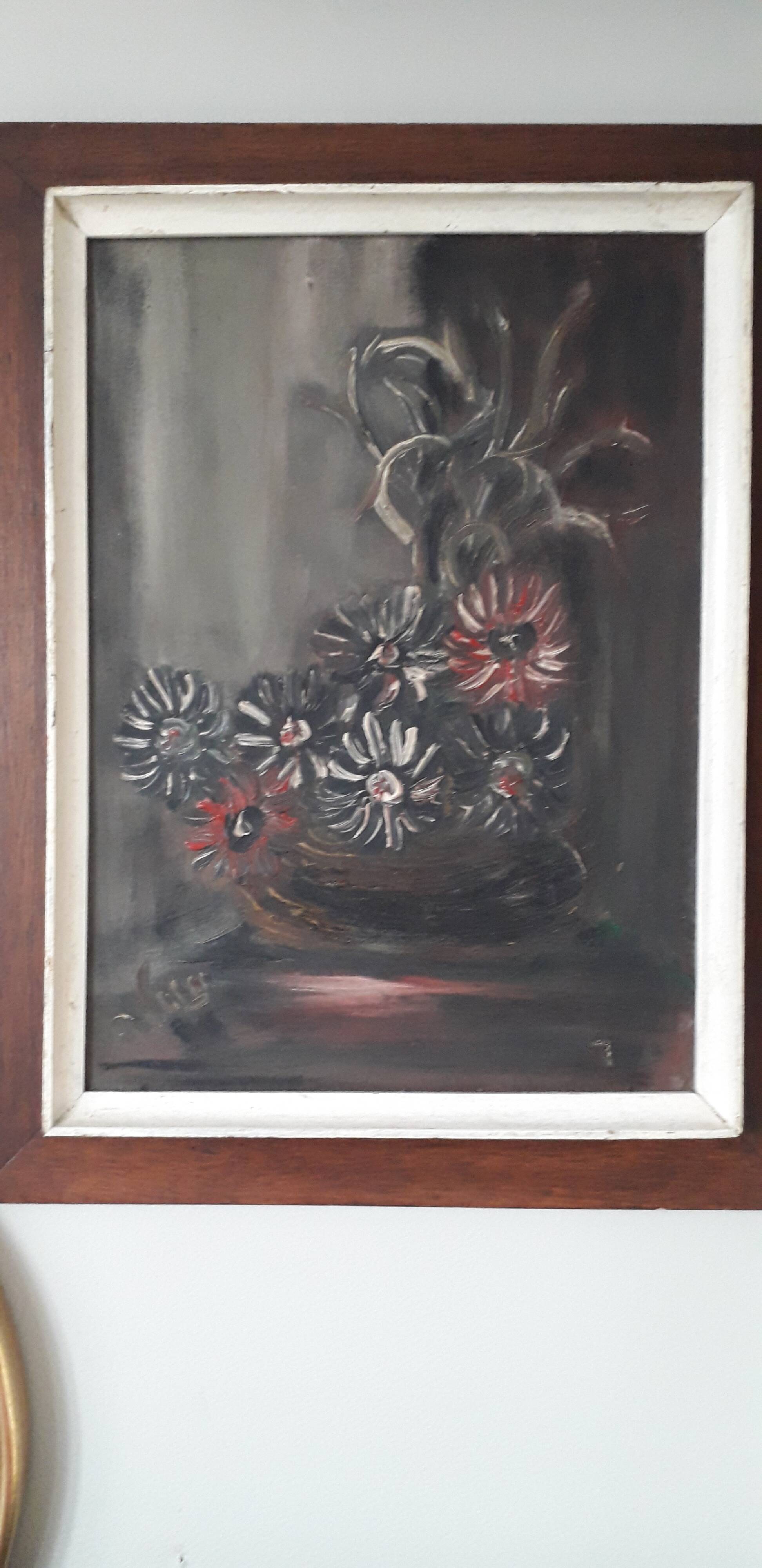 An old painting depicting a still life.