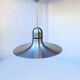 Large vintage space age 1970 aluminum pendant light L