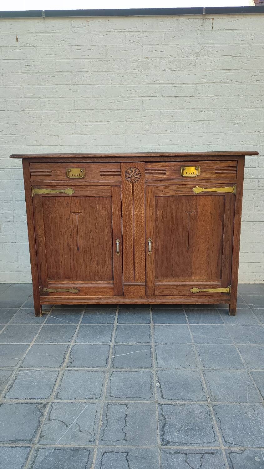 Solid oak sideboard
