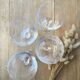 Wine glasses with chiseled foot