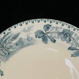 12 flat earthenware plates terre de fer bocage