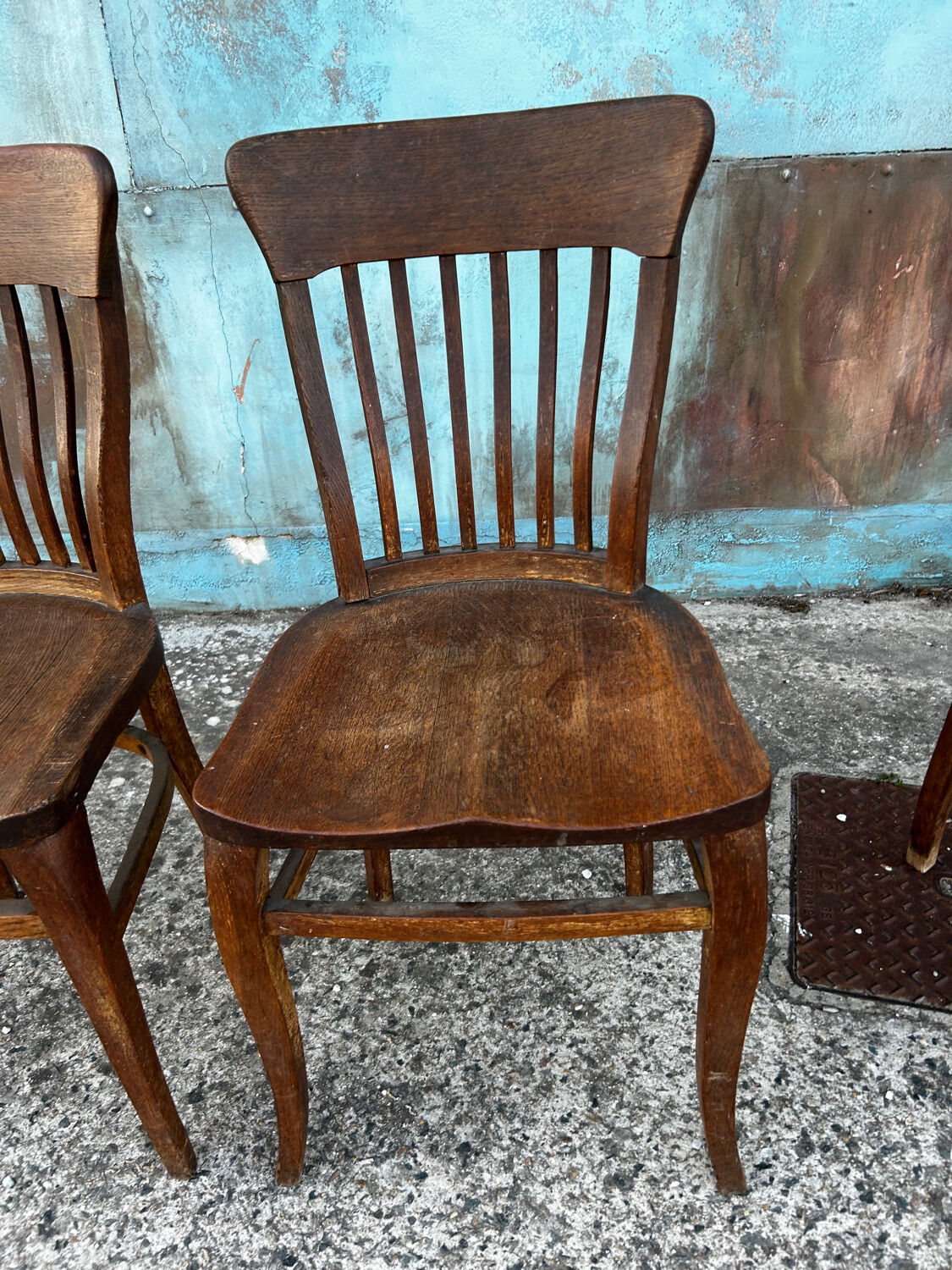Maurice Lacour solid oak chair