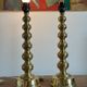 Pair of Mid-Century Brass Lamps by Enco, Sweden