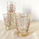 Antique floral glasses