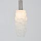 Vintage hanging lamp in glass with organic shape, 1960s