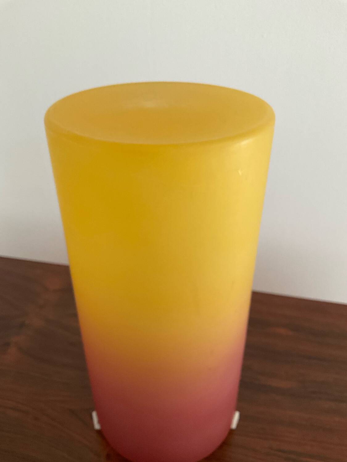 Vintage frosted glass cocktail lamp