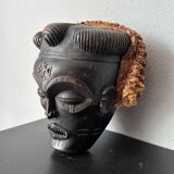 Black and orange tribal mask