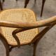Set of 6 chairs bistro j&j kohn 1900 seat cannage