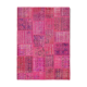 Hand-Knotted Oriental Vintage 175 cm x 242 cm Pink Patchwork Carpet