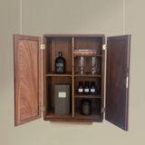 1950s handcrafted cabinet - Solid mahogany wood - Unique piece