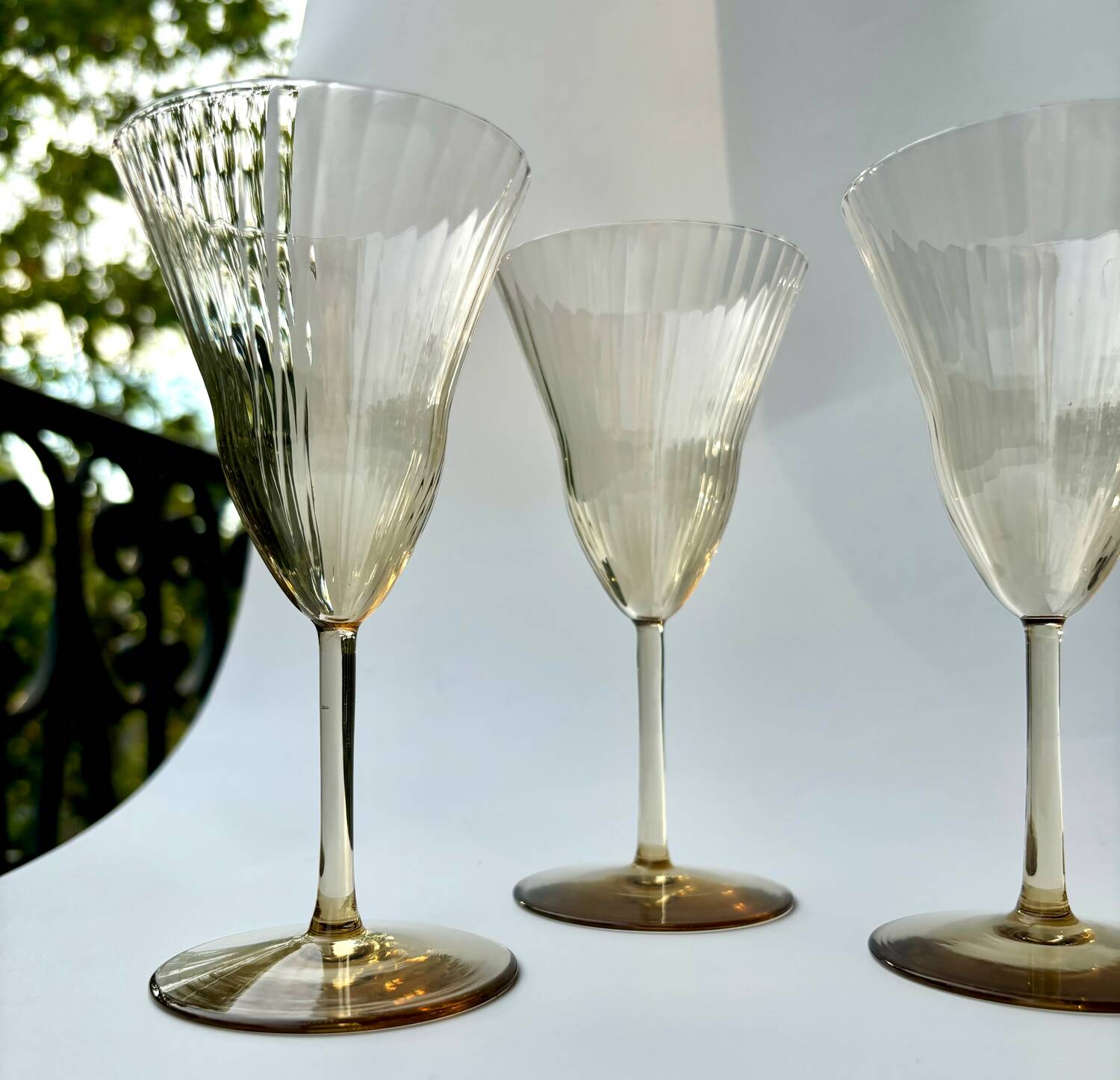 Verres style Gallée