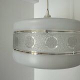Lustre verre Space Age années 70