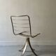 Chaise pivotante en métal pied tulipe, 1970