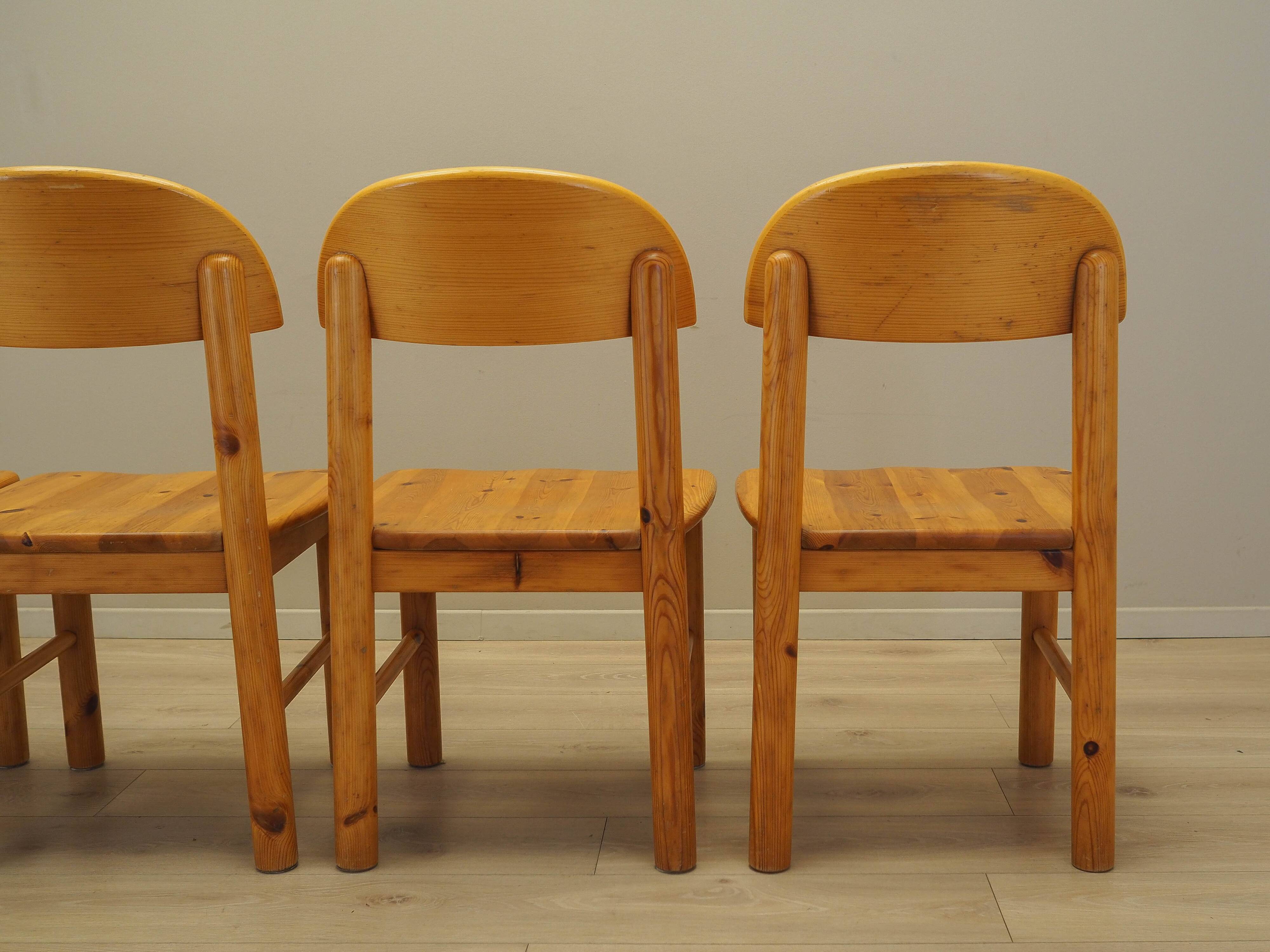 Set of four chairs, Scandinavian design, 1960s, designer: Rainer Daumiller,
