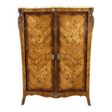 Marquetry wardrobe in Louis XV style, 20th century