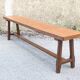 Banc rustique en chêne, France, 1970