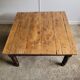 Wooden coffee table with turned legs