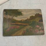 Painting on wood to be restored