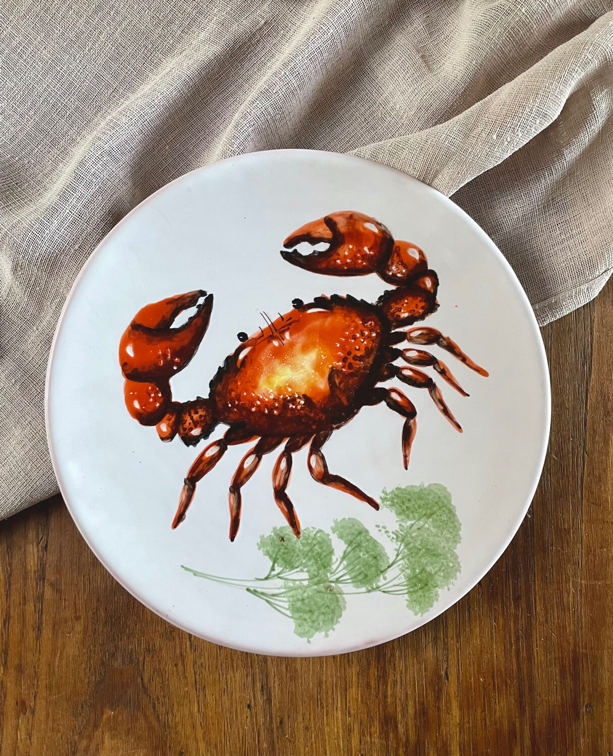 Rare service Vallauris Marius Bessone 1960