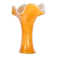 LARGE ARTISANAL ORANGE GLASS VASE