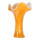 LARGE ARTISANAL ORANGE GLASS VASE