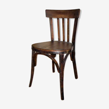 Old wooden bistro chair.