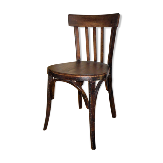 Old wooden bistro chair.