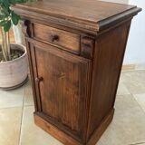 19th century solid wood bedside table